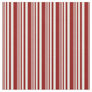 Beige & Mörk Red Färgad Rand/Linjer Mönster Tyg