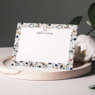 Beige Mosaic Personlig Note Cards Anteckningskort