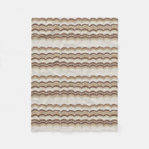Beige mosaisk liten ullfilt fleecefilt
