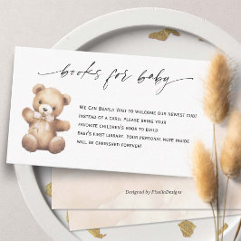 Beige Nalle Kön Neutral Bokar-begäran Tilläggskort
