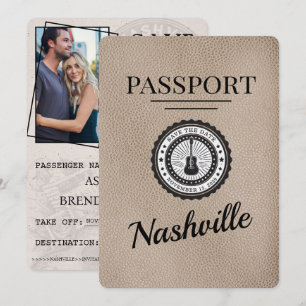Beige Nashville-pass Spara datum Datumet