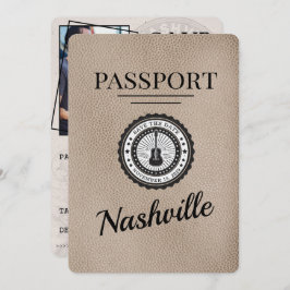 Beige Nashville-pass Spara datum Spara Datumet