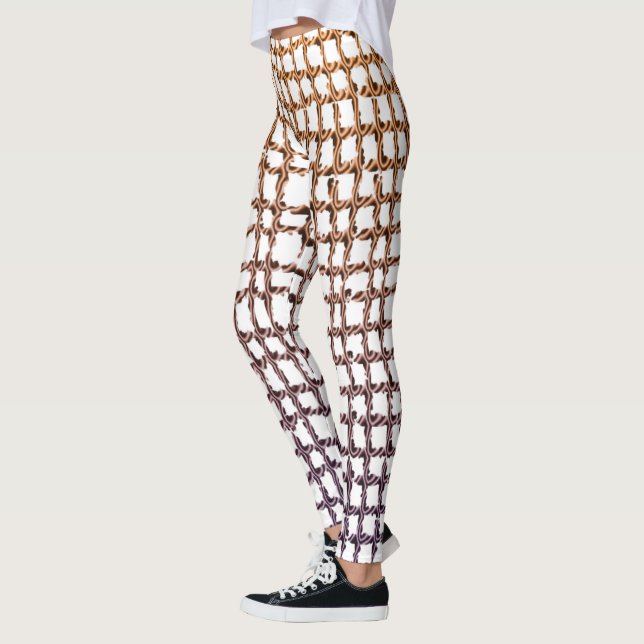 Beige Net Leggings (Vänster)