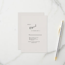 Beige Neutralt Simple Modern Bröllop OSA