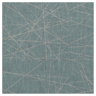 Beige och Aqua Geometric Abstrakt Mönster Tyg