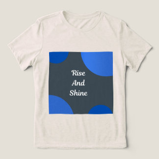 Beige och Blå Modern Minimal Inspirerande Citat T Shirt