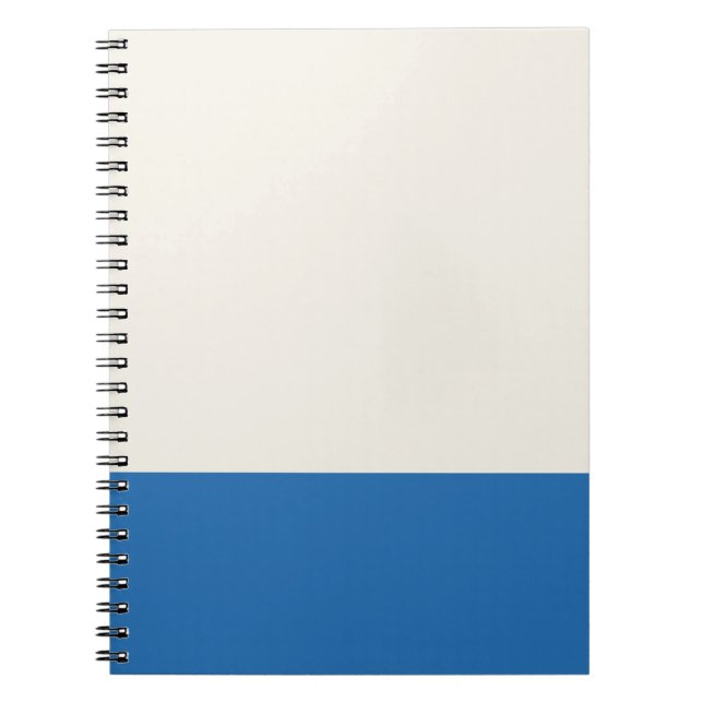 Beige och blå ton anteckningsbok (Framsidan)