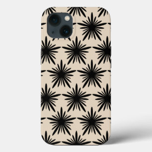 Beige och Black Boho Abstrakt Star Mönster