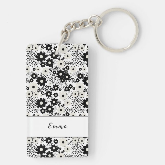 Beige och Black Flowers (Baksidan)