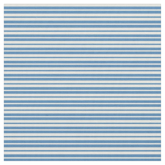 Beige och Blue Färgad Rand/Linjer Mönster Tyg (Närbild)
