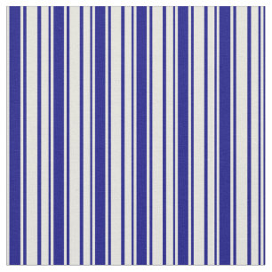 Beige och Blue Stripe/LUNDA Mönster Tyg
