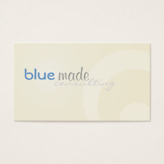 Beige och Blue Visitkort