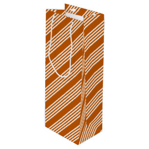 Beige och bränd orange fem rand mönster