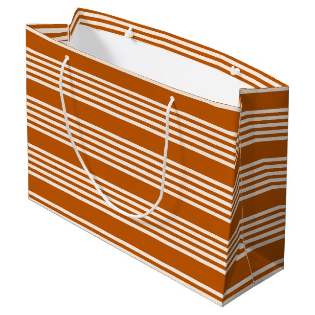 Beige och bränd orange fem rand mönster (Baksidan Vinklad)