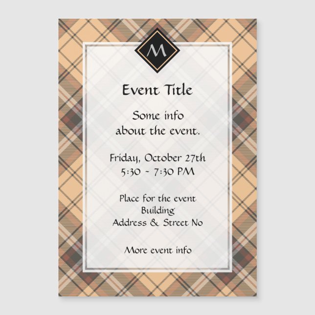 Beige och Brown Tartan (Framsida)