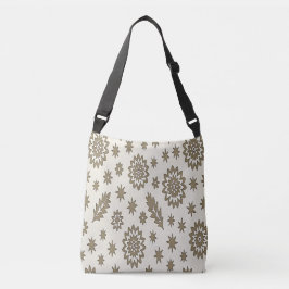 Beige och Golden Stars Crossbody Bag Axelväska