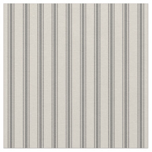 Beige och Grått Classic Ticking Rand Tyg
