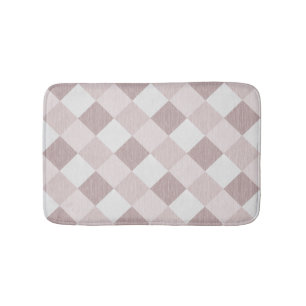 Beige och Grått Geometric Patchwork Mönster Obliqu Badrumsmatta