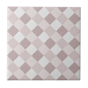 Beige och Grått Geometric Patchwork Mönster Obliqu Kakelplatta