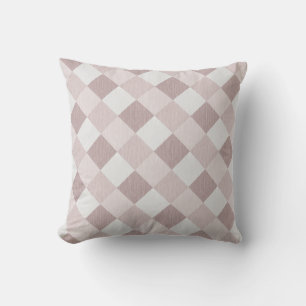 Beige och Grått Geometric Patchwork Mönster Obliqu Kudde