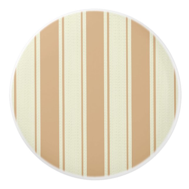 Beige och kräm tickande rand knopp (Framsidan)