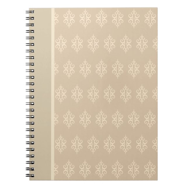 Beige och krämfärgad spets anteckningsbok (Framsidan)