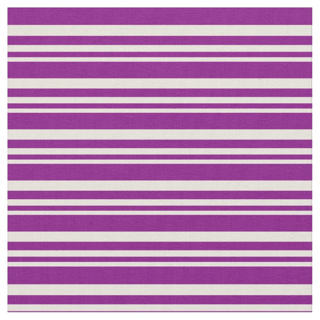 Beige och Lila Färgad Stripe/Led Mönster Tyg (Närbild)