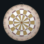 Beige och Maroon Dartboard Darttavla<br><div class="desc">Beige,  Bronze och Maroon Dart Board</div>