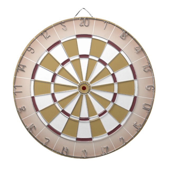 Beige och Maroon Dartboard Darttavla (Framsidan)