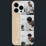 Beige och par namn 3-fotosamlingsladd<br><div class="desc">Modern beige sandsand i par namn 3-fotosamlingsladd,  perfekt gåva till ett par eller bästa vänner.</div>