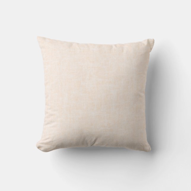 Beige och persiko struktur med vitt. kudde (Framsida)