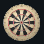 Beige och Red Dartboard Darttavla<br><div class="desc">Beige och Red Dart Board</div>