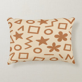 Beige och Reddiska Brown accent Pillow Prydnadskudde