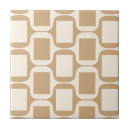 Beige och rektanglar och kurvor för sand färgade kakelplatta