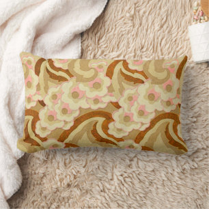 Beige och Rosa Dogwood Lumbarkudde