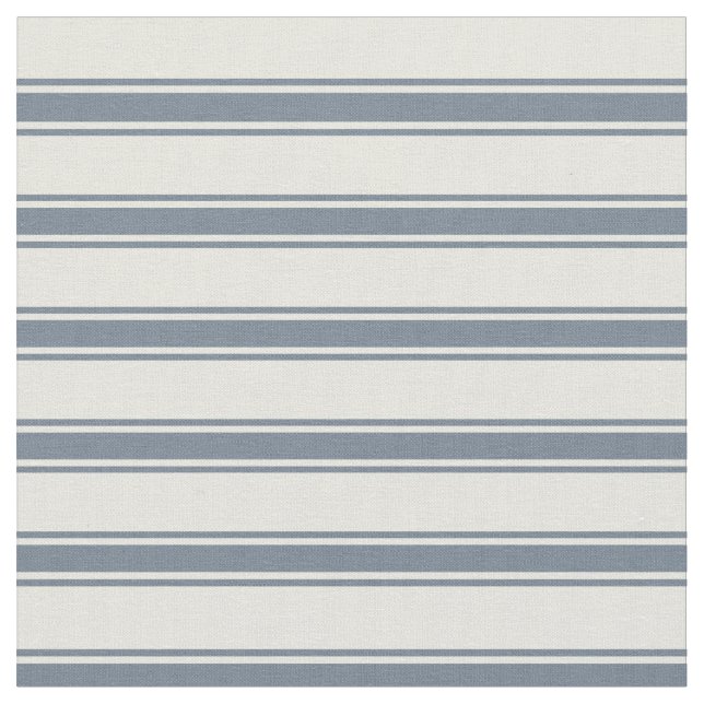 Beige och Slate Grått Färgad Linjer Mönster Tyg (Närbild)