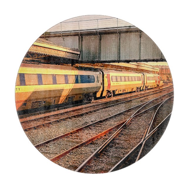 Beige och tåg (Framsidan)