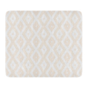 Beige och vit diamant mönster