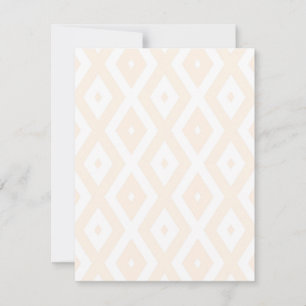 Beige och vit diamant mönster OSA kort