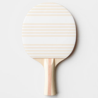 Beige och vit fem rand mönster pingisracket
