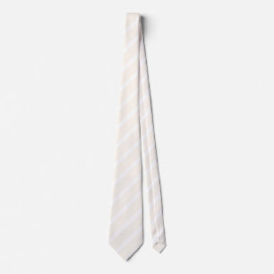 Beige och vit fem rand mönster slips
