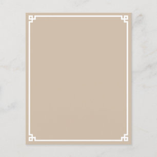 Beige och vit grekisk nyckelkant pappersark