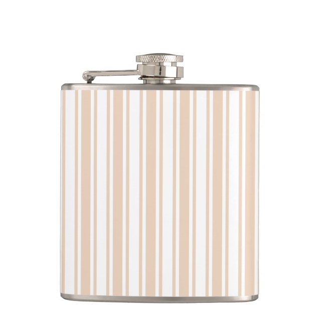 Beige och white candy rand fickplunta (Framsidan)