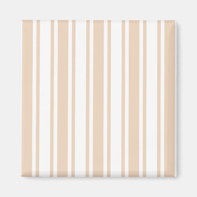 Beige och white candy rand magnet (Framsidan)