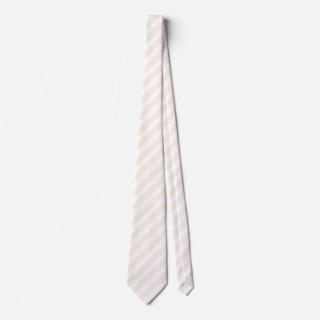 Beige och white candy rand slips (Framsida)