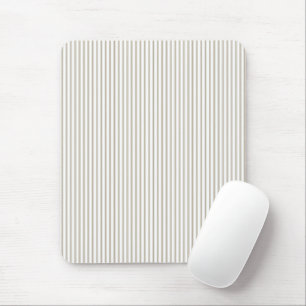 Beige och White Ticking Rand Musmatta