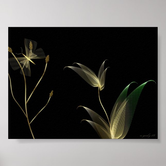 Beige on Black Poster (Framsidan)