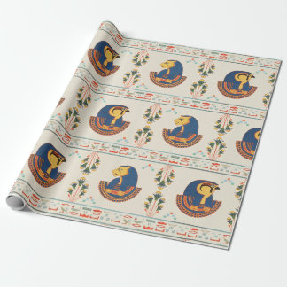 Beige ornamental Egyptian Tefnut mönster Presentpapper