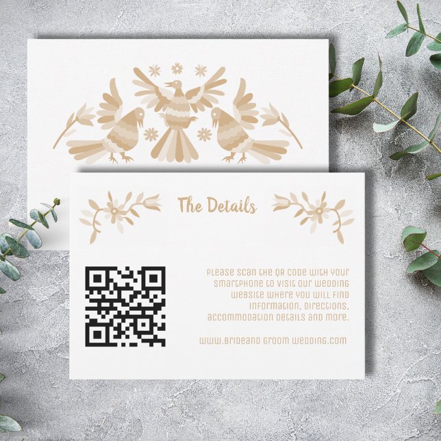 BEIGE OTOMI MEXICAN ENCLOUSURE CARD (Skapare uppladdad)