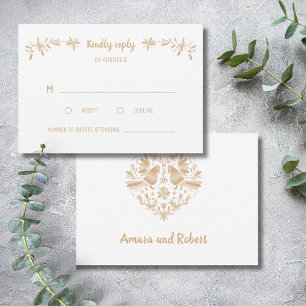 BEIGE OTOMI MEXICAN OSA KORT